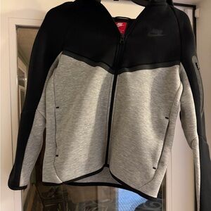 Nike Two-Tone Black and Gray Hoodie